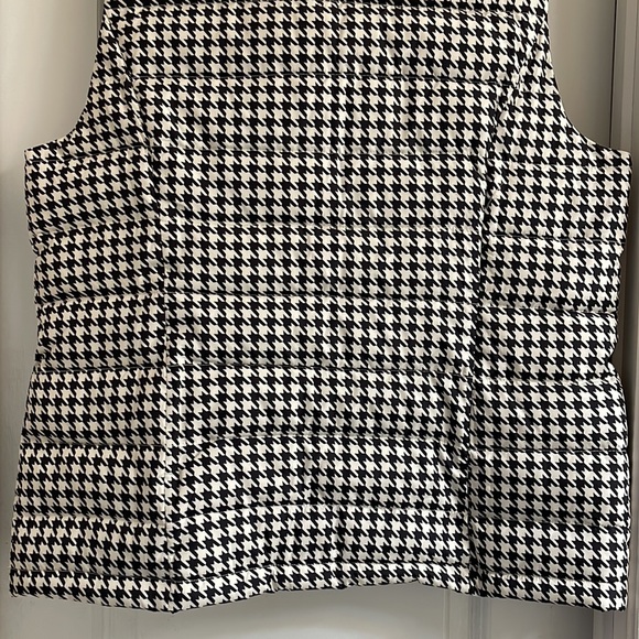 ⏳♻️🆕 New Charter Club Houndstooth Print Puffer Vest Jacket size Large - Picture 16 of 17